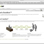 The website homepage is simple and straight forward. A single graphic attempts at describing the subscription process.
