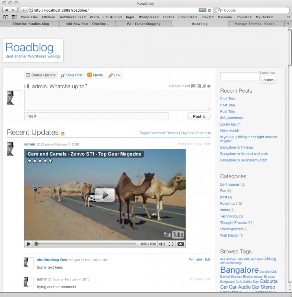 P2 Theme for Wordpress by Automattic
